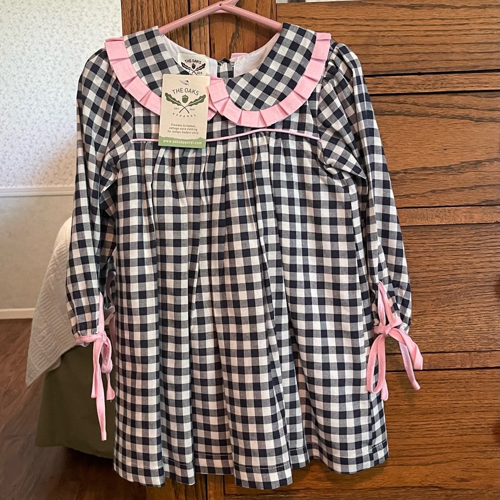 The Oaks Apparel Navy & White Size 2 Dress